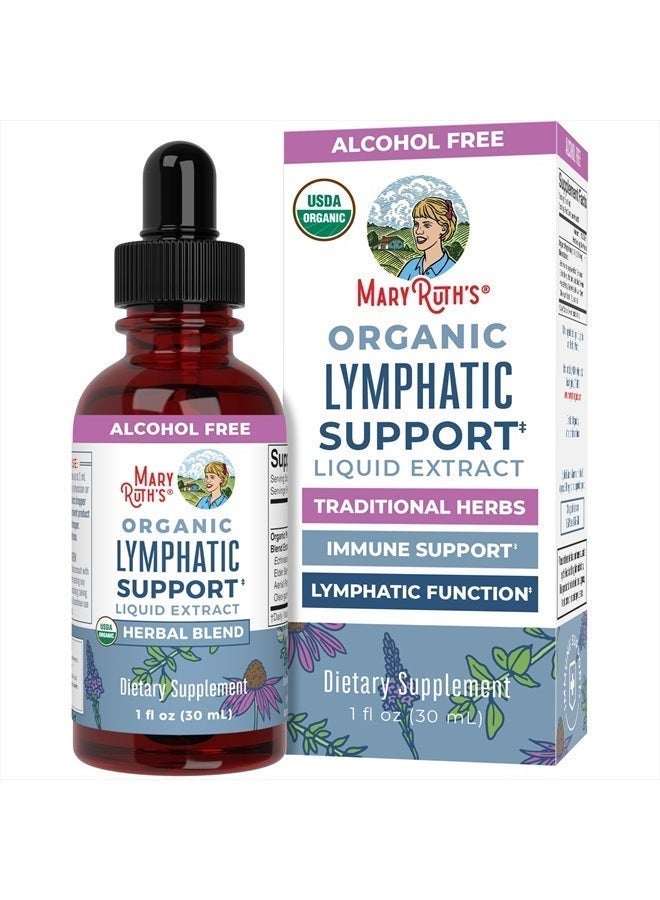 MaryRuth's تصريف لمفي | قطرات دعم لمفي | تطهير لمفي عضوي معتمد من وزارة الزراعة الأمريكية مع إشنسا وبلسان البحر لدعم المناعة | مضاد للأكسدة والدفاع المناعي | نباتي | غير معدّل وراثيًا | 30 وجبة - Image 4