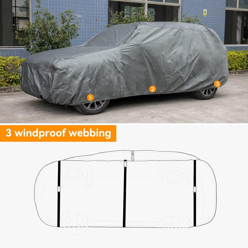 XCAR Ultra Light Waterproof SUV Car Cover for All Weather Protection - Image 2