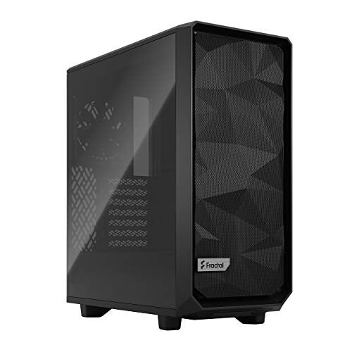 Fractal Design Meshify 2 Compact Black ATX Flexible High-Airflow Light Tinted Tempered Glass Window Mid Tower Computer Case - Image 1
