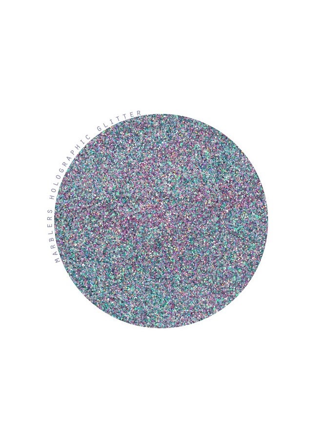 MARBLERS Holographic Glitter [Holo Fairy Powder] 3Oz (85G) ; Fine ; Non Toxic Vegan Cruelty Free ; Face Body Eyeshadow Hair Party Makeup ; Nail Art Polish ; Resin Tumbler Slime Craft  - Image 3