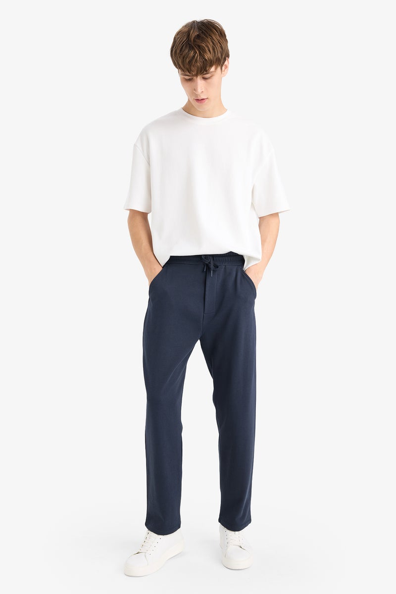 DeFacto Blue Man Regular Fit Trousers Casual - Image 3