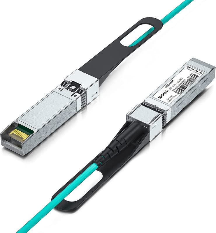 10Gtek 10G SFP AOC Cable 10GbE SFP to SFP Active Optical Fiber Cable OM3 MMF Directattach Fiber Assemblies with SFP connectors for Cisco SFP10GAOC25M Ubiquiti UniFi Supermicro Mikrotik 25meter - Image 3
