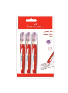 FABER-CASTELL FC Correction Pen Blister Card of 3 Pcs 