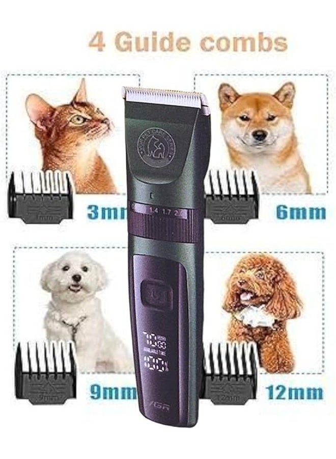 VGR V-240 Professional Pet Clipper - Dog & Cat Safe Rechargeable 1500mAh - Image 2