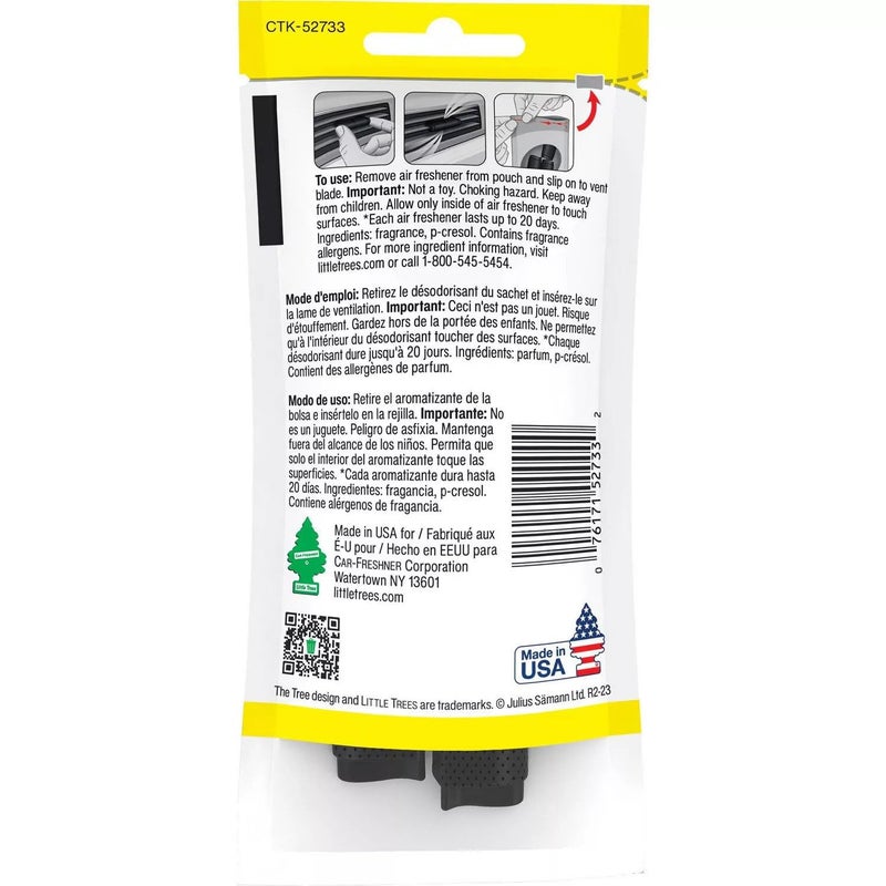 Little Trees Vent Wrap Car Air Freshener - New Car Scent, 16 Count (4 Packs) - Image 2