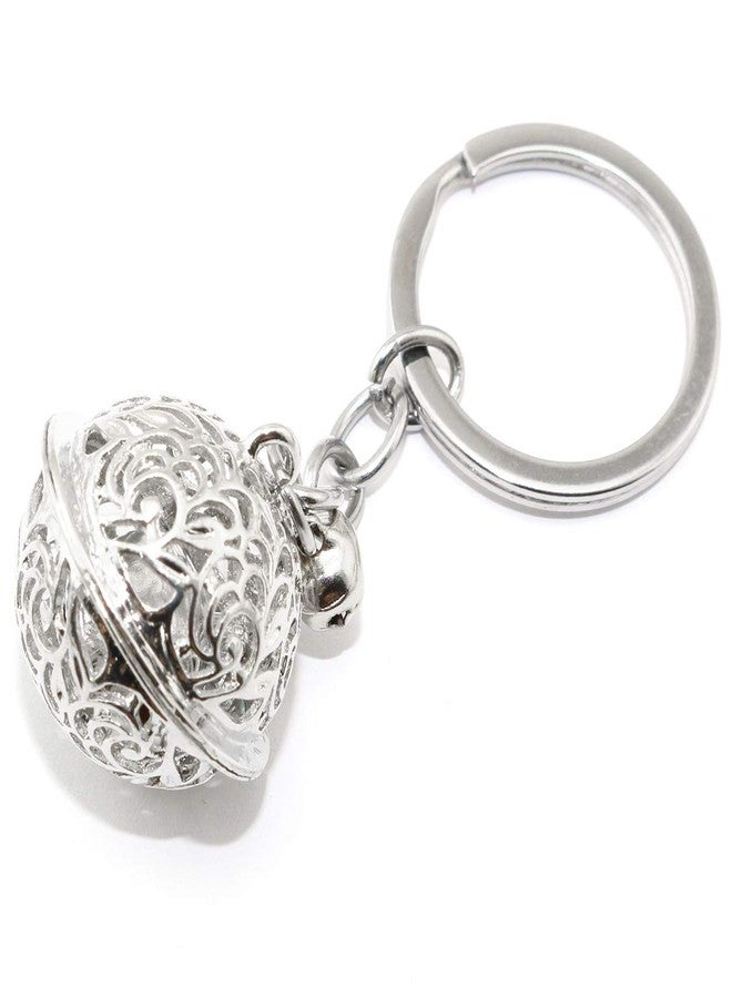 Lind Kitchen 2PCS Jingle Chain Bells and Keychain Bell, DIY Bells for Christmas Festival Decoration Pendant Keychain Hollow Bell, Home Decoration - Image 3