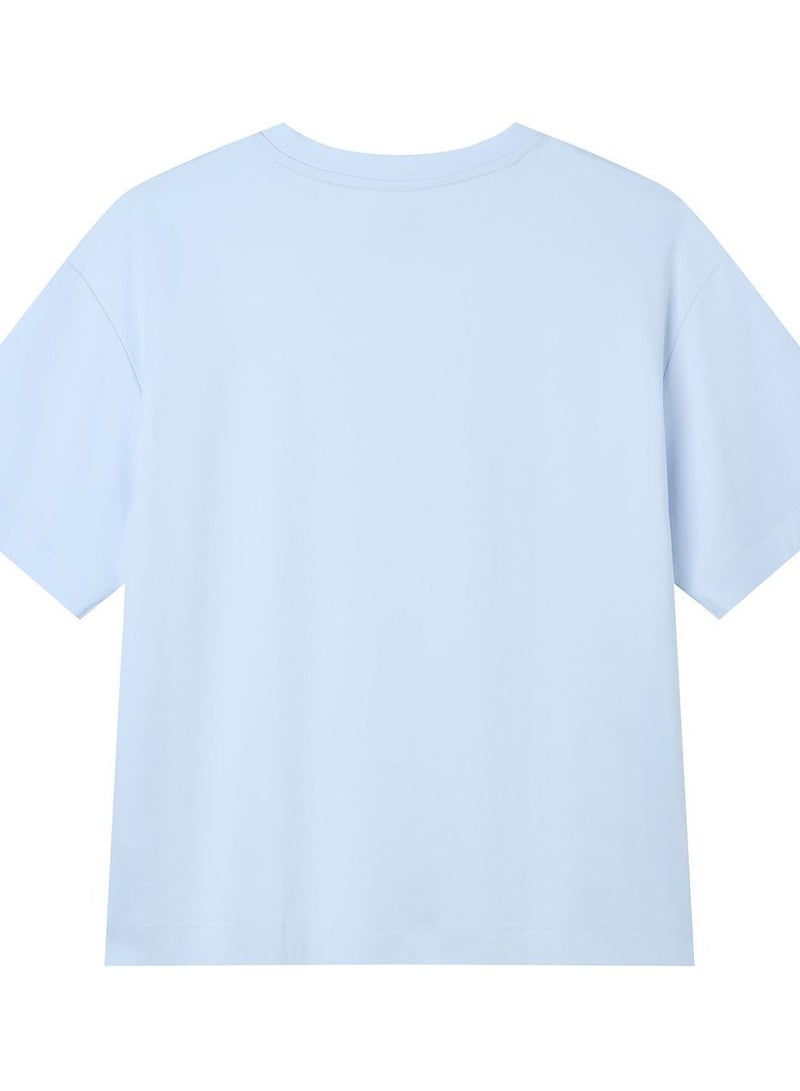 GIORDANO Women’s Embroidered Cotton Liquid Touch Tee - Image 4