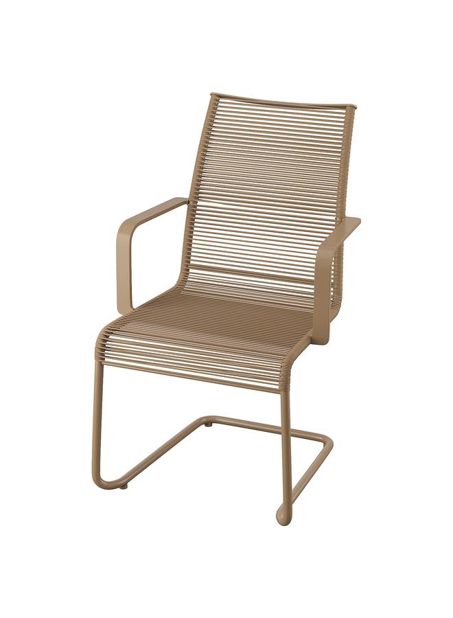 erorex Chair With Armrests, Outdoor, Brown - Image 1