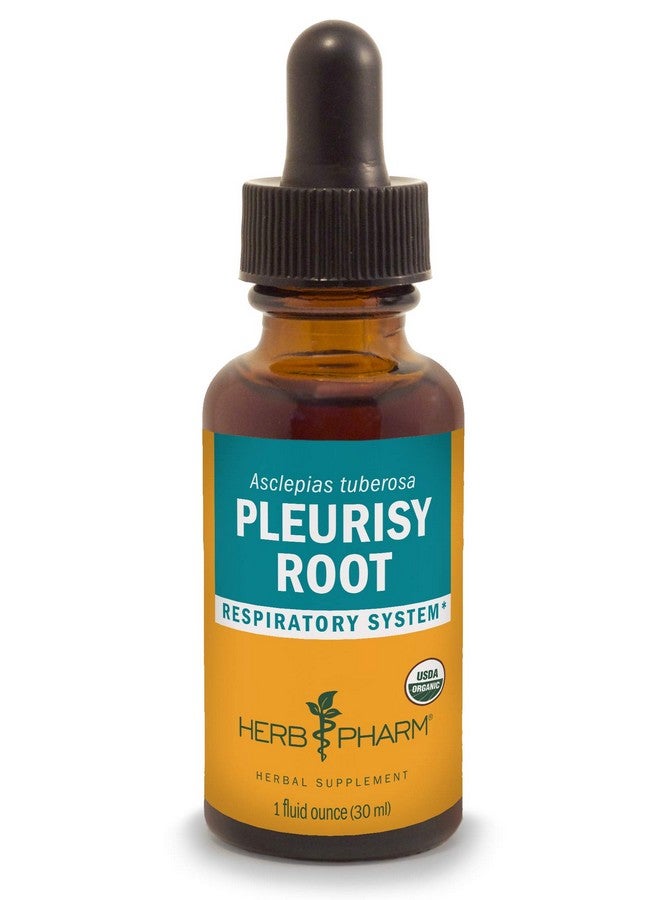 Herb Pharm Certified Organic Pleurisy Root Liquid Extract for Respiratory System Support 1 Fl Oz - Image 1