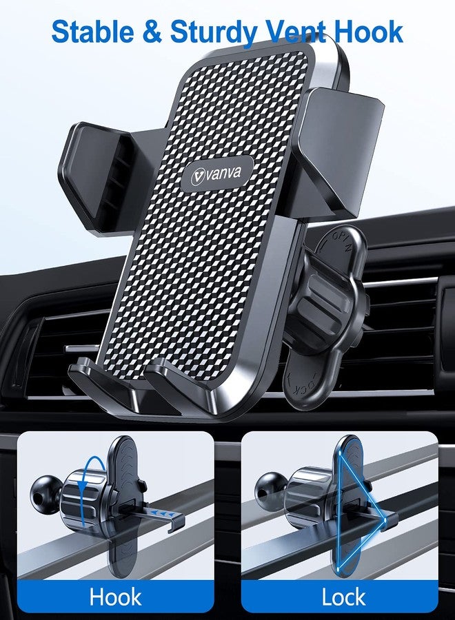 vanva Universal Air Vent Car Mount, [ Big Phones & Thick Case Friendly ] Cell Phone Holder for Car Hands Free Clamp Cradle Vehicle fit for All Apple Smasung Galaxy - Image 3