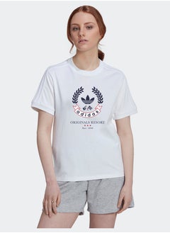 T-Shirt with Crest Graphic