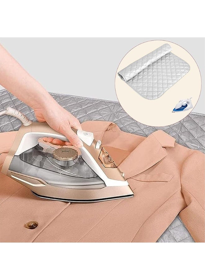 HOMESTAR Magnetic Ironing Mat Blanket, Portable Foldable Ironing Board Alternative | Heat-Resistant Quilted Pad for Washer/Dryer Top, Travel & Small Spaces(33" x 18") - Image 3
