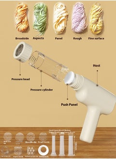 Verci Small Electric Automatic Noodle Press Machine for Household Use Convenient and Fast Wireless Handheld Charging Model 8 Mode Noodles Pasta Machine for Pasta Lovers White 1300mah  - Image 2
