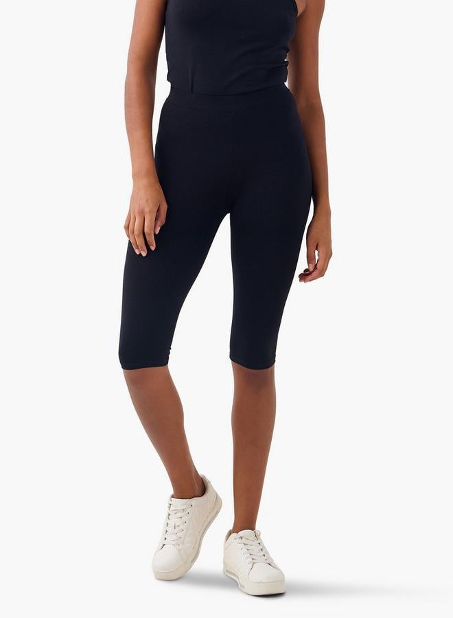 Splash FAV Set of 2   Cropped Flexi Waist Leggings - Image 4