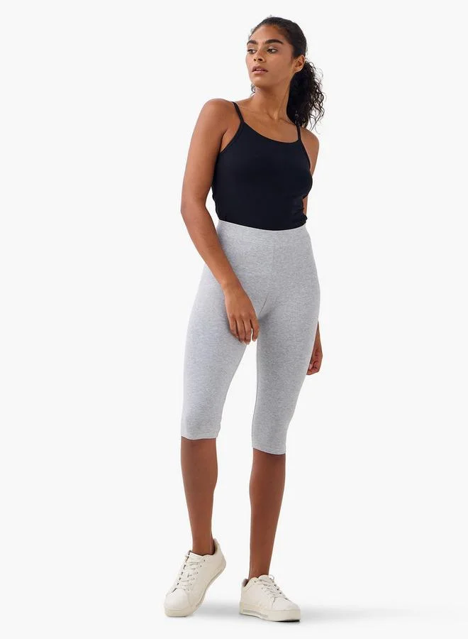 Splash FAV Set of 2   Cropped Flexi Waist Leggings