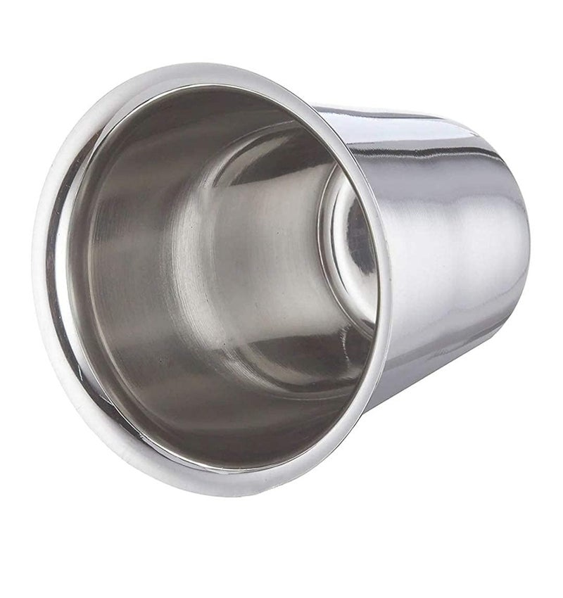 KC Stainless Steel Indian Traditional TeaCoffee Glasses Steel Glass for Kids Steel GlassTea GlassCoffee Glass Stainless Steel TeaCoffee Cup Set of 6 - Image 2