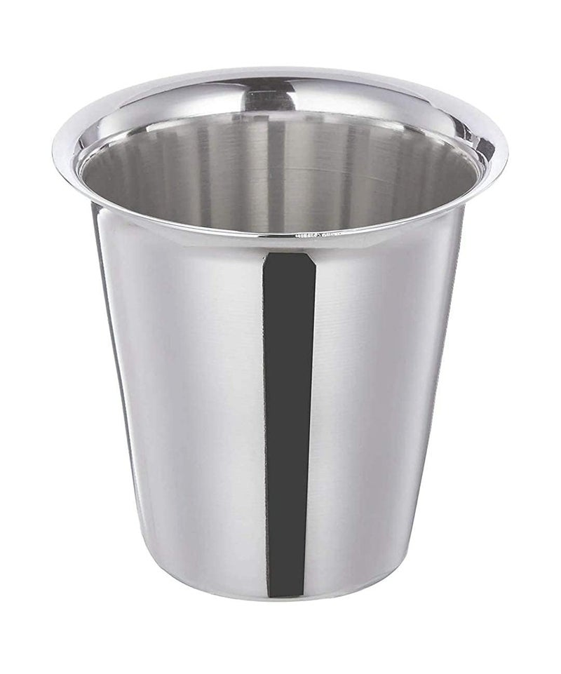 KC Stainless Steel Indian Traditional TeaCoffee Glasses Steel Glass for Kids Steel GlassTea GlassCoffee Glass Stainless Steel TeaCoffee Cup Set of 6 - Image 5