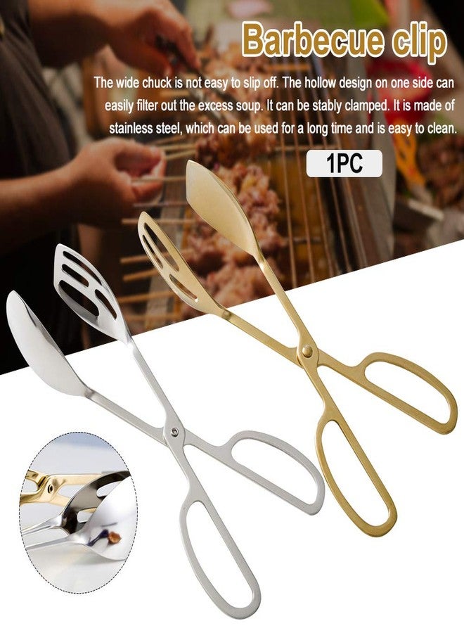 دينبيتيك ملاقط طعام، ملاقط مطبخ من الفولاذ المقاوم للصدأ، ملاقط سلطة للطبخ والشواء والمعجنات والسندويشات والثلج، ملاقط مقص للتقديم - Image 4