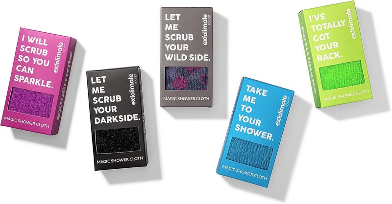 green heart labs ExfoliMATE Magic Exfoliating Shower Cloth Gently Removes Dead Skin for a Youthful Clear Complexion Exotic Animal - Image 5