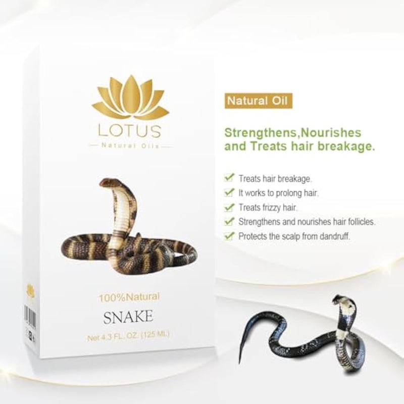 Lotus - Snake Natural Oil For Hair, 125 Ml - Image 4