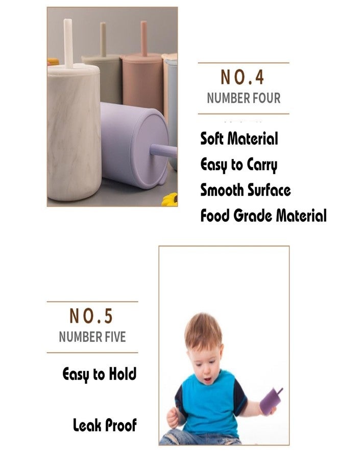 GUCHIGU Mini Cup + Straw Training System - 100% Silicone Training Cup for Infants + Toddlers | Reusable Portable Baby Sippy Drinking Cup for Kids | BPA Free | Cute Penguin Shape (SU2230H) - Image 5