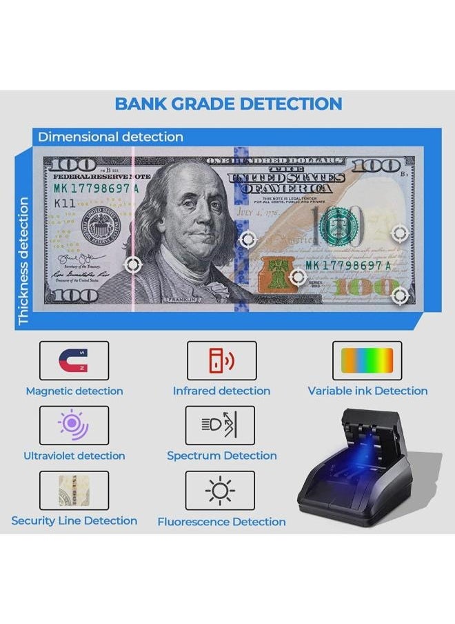 Generic - Currency Recognize Portable Counterfeit Fake Note Bill Banknote Counter Electronic Money Detector - Image 1