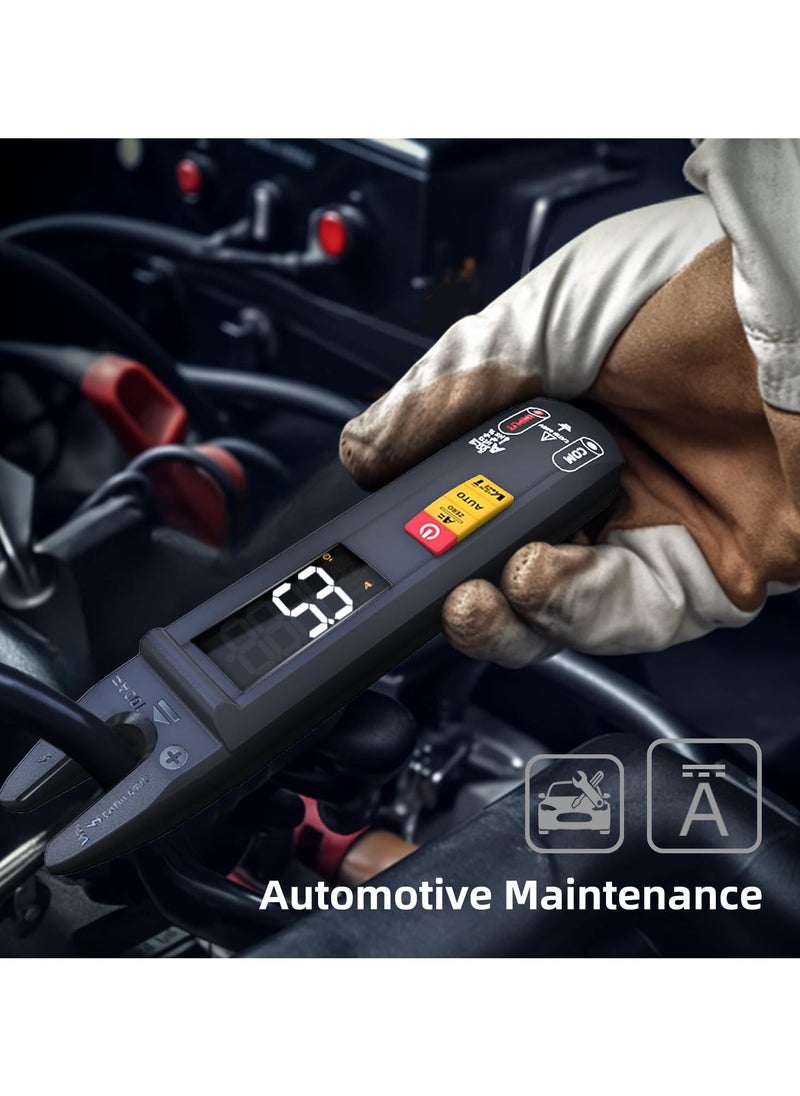 Digital Clamp Meter AC DC Amp Meter Clamp Multimeter, Rechargeable with Smart Mode, Measures Capacitance Diode Duty Cycle Amp Resistance Hz Continuity V-Alert Live Check Environment Temperature  - Image 2