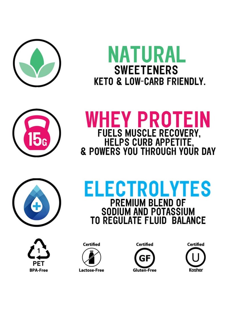 Protein2o Protein Infused Water Plus Electrolytes Tropical Coconut 500 ML Pack of 12 - Image 5