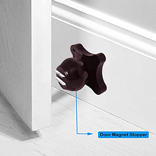 IMPEX Magnetic Door Stopper for Home - ABS Plastic Catcher/Holder for Main, Bedroom and All Other Types (Pack of 4 Pcs) - Image 4