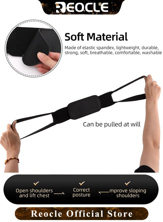 REOCLE Posture Corrector Back Support Brace Posture Corrector Adjustable Upper Back Brace for Clavicle Hunchback Support and Neck Shoulder Upright Straightener for Men and Women - Image 3