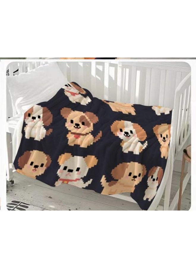 عام بطانية رقيقة من الفانيلا (حرارة ومريحة، ومناسبة للنوم واستخدام اللعبة والغبار والرمل) 150 سم * 200 سم - 416 - Image 1