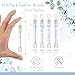 Hollowfly Wedding Mini Bubble Wands for a Wedding Bulk Heart Bubble for Guests Send Off Wand Adults Party Supplies Valentine Anniversaries Celebration60 CountWhite BlueWish - Image 4