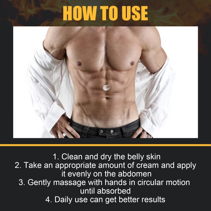EAST MOON Muscle Massage Cream Enhance Muscle Line Tighten Belly Firming Body Contouring Firming Flab for Woman and Men - Image 4