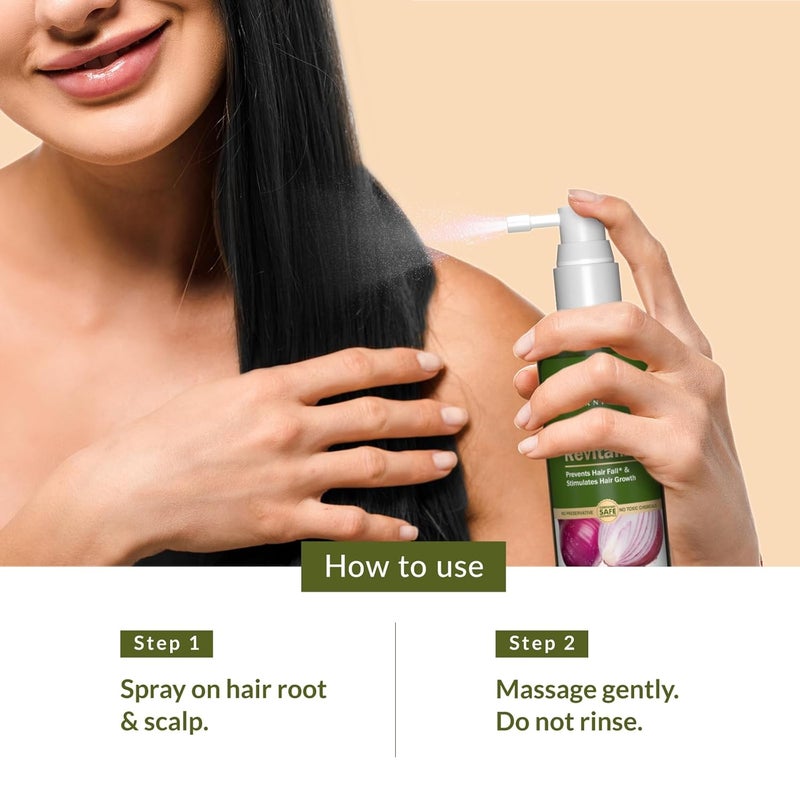 LOTUS BOTANICALS Lotus Botanicals Red Onion Hair Revitalizer Serum  Volumising  Repairing  Mineral Oil Silicon  Chemical Free  All Hair Types  100ml - Image 4