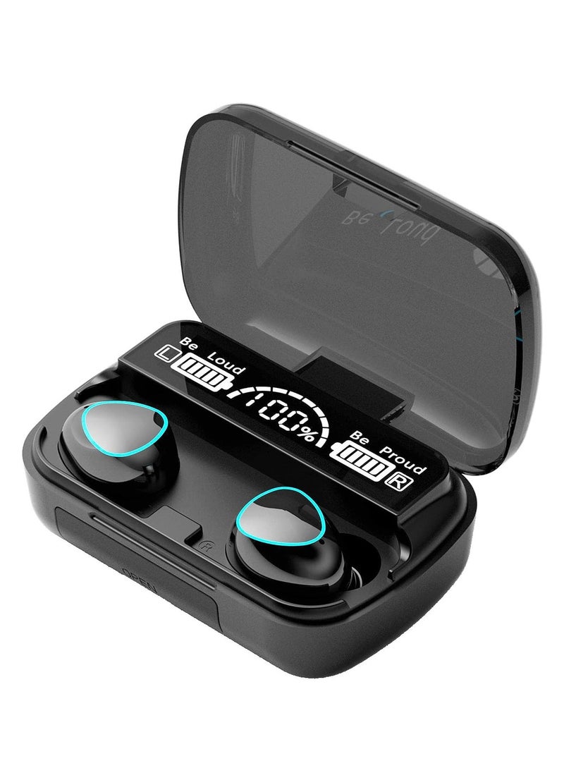 ماركة غير محددة - سماعة لاسلكية M10 True Wireless بتقنية بلوتوث V5.1، شحن سريع، شاشة رقمية، صوت عالي، تحكم باللمس - Image 1