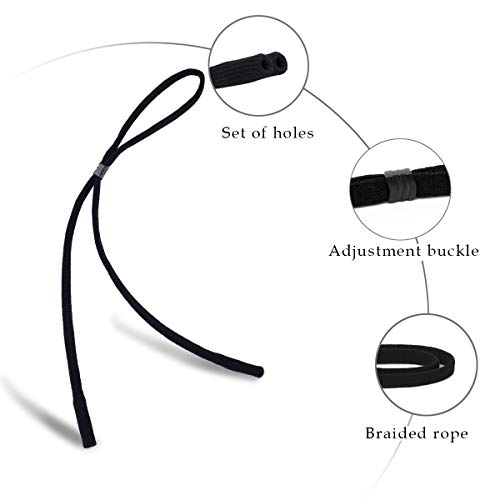 HALF CRESCEN, Men's Eyeglass Chains, Adjustable Glasses Straps, Sports Unisex Sunglass Retainer Holder Strap(2Pcs) - Image 5