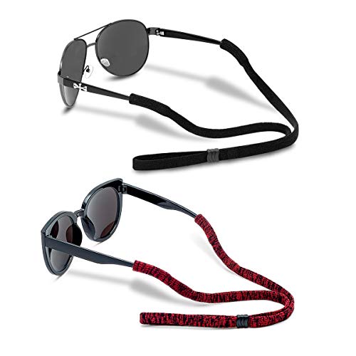 HALF CRESCEN, Men's Eyeglass Chains, Adjustable Glasses Straps, Sports Unisex Sunglass Retainer Holder Strap(2Pcs) - Image 1