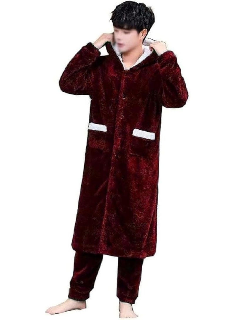 Two-piece fur pajama set