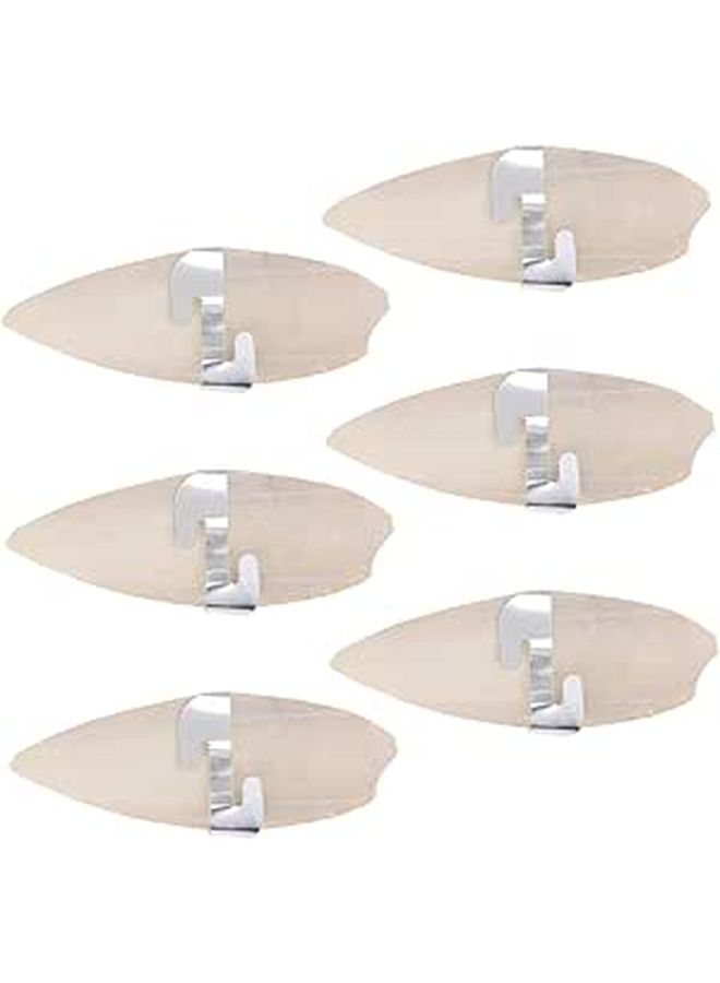 6 Set Cuddle Bone Toys Calcium Cuttlebone For Birds Gerbils Parrots Chewing Molar - Image 1
