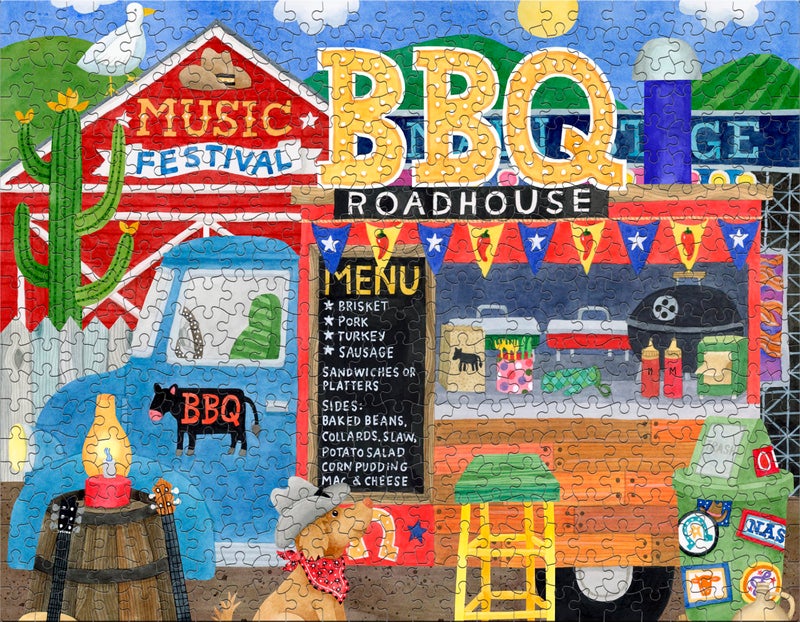 Ceaco - 4 in 1 Multipack - Food Trucks - (4) 500 Piece Jigsaw Puzzles - Image 2