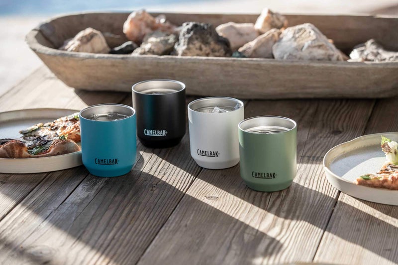 CamelBak Horizon 10oz Rocks Tumbler - Cocktail Glass - Insulated Stainless Steel - Tri-Mode Lid - Moss - Image 2