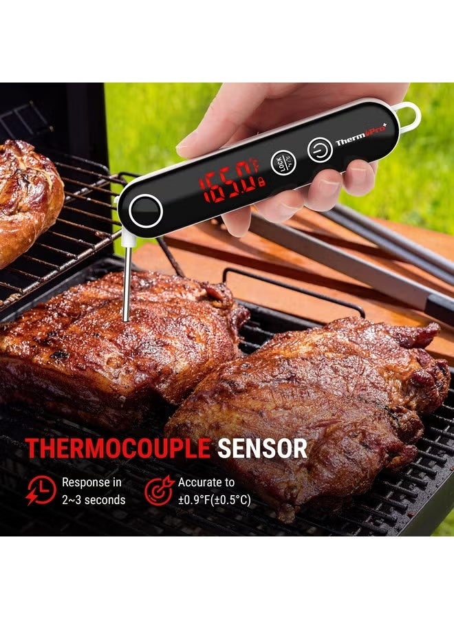 ثيرمو برو ميزان حرارة لحوم رقمي فوري وسريع جداً TP18 بتقنية Thermocouple للطبخ والشوي من ThermoPro - Image 2