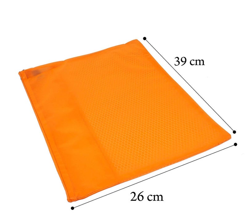TULMAN Legal Size PVC Zipper Storage Pouch Pen Pencil Organizer Document Holder (39 x 26 cm) - Pack of 5 - Image 2