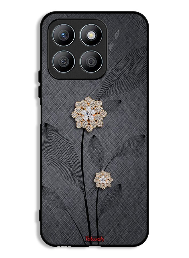 Tolwak Honor X8b Protective Case Cover Diamond Flowers Art - Image 1