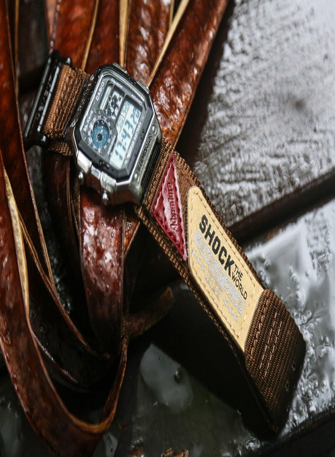 DAVILANE 18mm Watch Band Strap for Casio AE-1000W AE-1200 AE-1300 AEQ-110W AQ-S800W MRW-200H SGW-300H SGW-400H W-216H W-218H W-735H, Super Rugged Nylon Sports Strap - Image 2