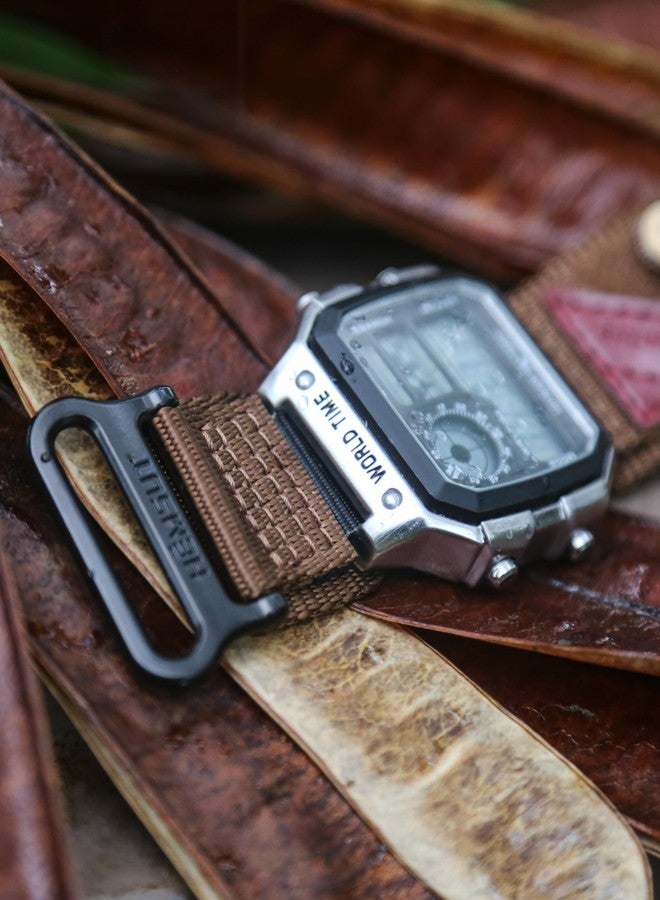 DAVILANE 18mm Watch Band Strap for Casio AE-1000W AE-1200 AE-1300 AEQ-110W AQ-S800W MRW-200H SGW-300H SGW-400H W-216H W-218H W-735H, Super Rugged Nylon Sports Strap - Image 3