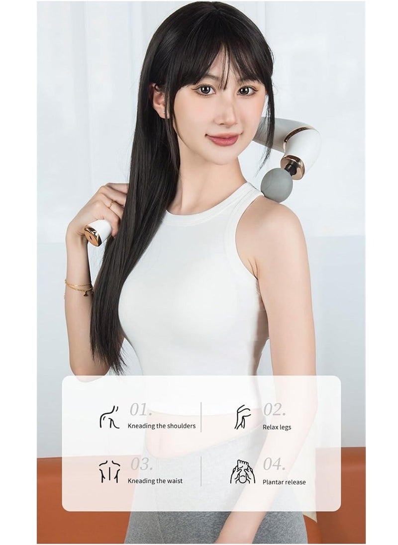 TIGER Revolutionary U-Shaped Back Massager with Extended Handle – Deep Tissue Pain Relief Massage Gun for Neck, Shoulders, Legs & Full Body – Powerful Handheld Massage Tool for Relaxation, Stress Relief & Muscle Recovery – Perfect for Home Use and Post-Workout Relief - Image 3