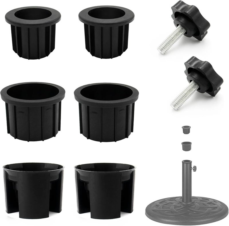 GHAMYEE 8PCS Umbrella Base Stand Hole Ring Plug Cover and Cap Patio Umbrella Stand Replacement Parts Umbrella Stand Base Insert Umbrella Pole Fastening Cap for Outdoor Patio Heavy Umbrella Base - Image 1