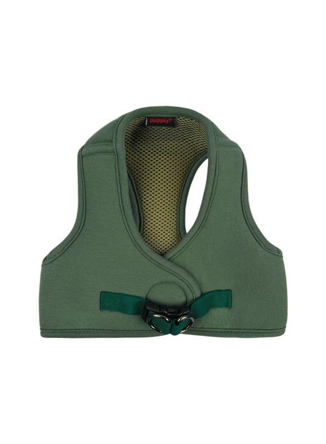 بوبيا سترة Puppia Eco Dog Harness صديقة للبيئة بدون شد مريحة للكلاب الصغيرة والمتوسطة، لون كاكي، مقاس صغير - Image 1