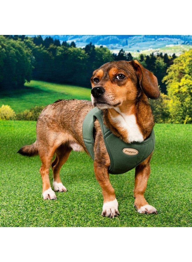 بوبيا سترة Puppia Eco Dog Harness صديقة للبيئة بدون شد مريحة للكلاب الصغيرة والمتوسطة، لون كاكي، مقاس صغير - Image 2